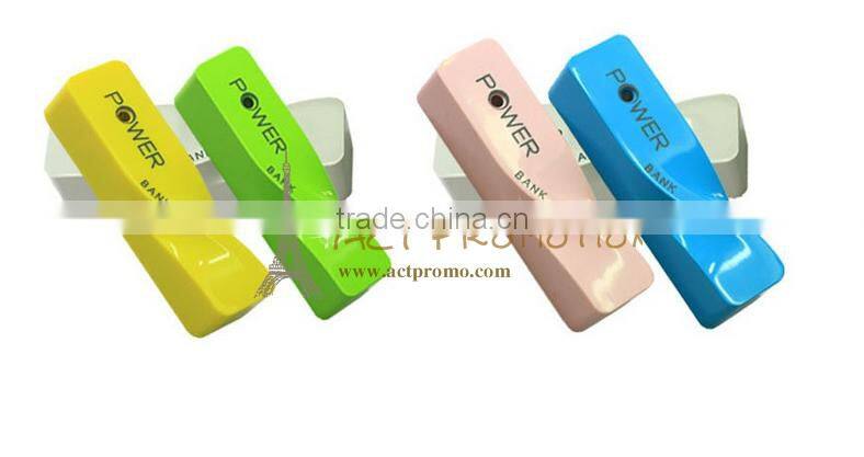 2600mah Distorted shape portable mobile power bank