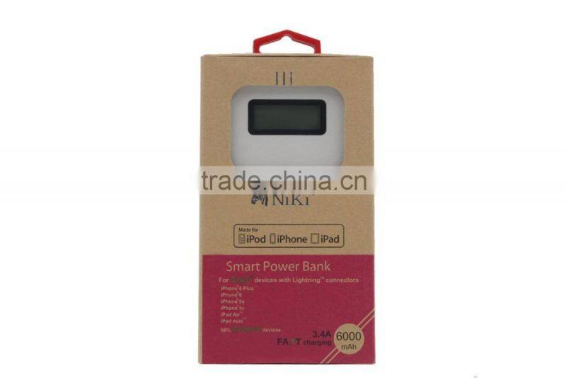 Unique item, New Arrival Power Bank, Professional Factory For Mobile Power Bank 6000mah