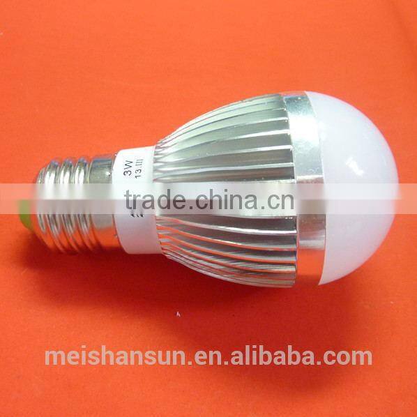 3W Efficient Cooler aluminum LED bulb lights by factory