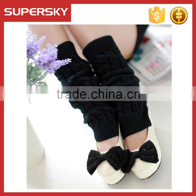 V-19 Sweet Crocheted Youth Child Girl Leg Warmers