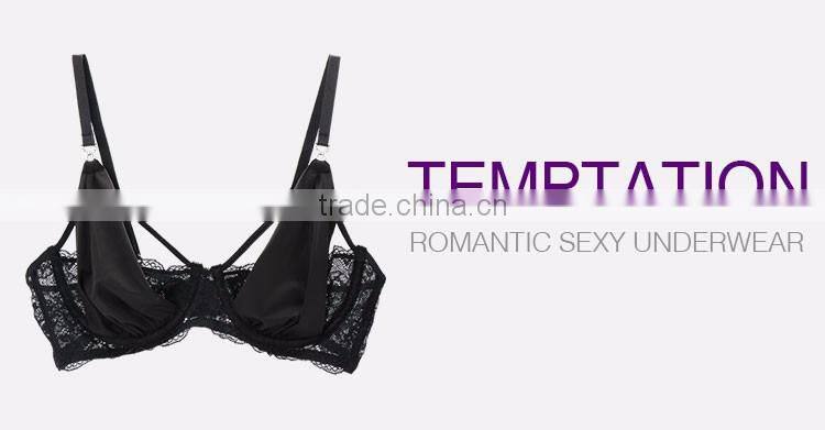 Direct Sale Breathable Push Up Large Size Sweet Girl Women Bra Set