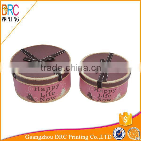 Custom small paper round box for wholesale