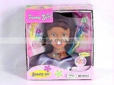 fashion doll diy hair half body big head black doll WW3608213