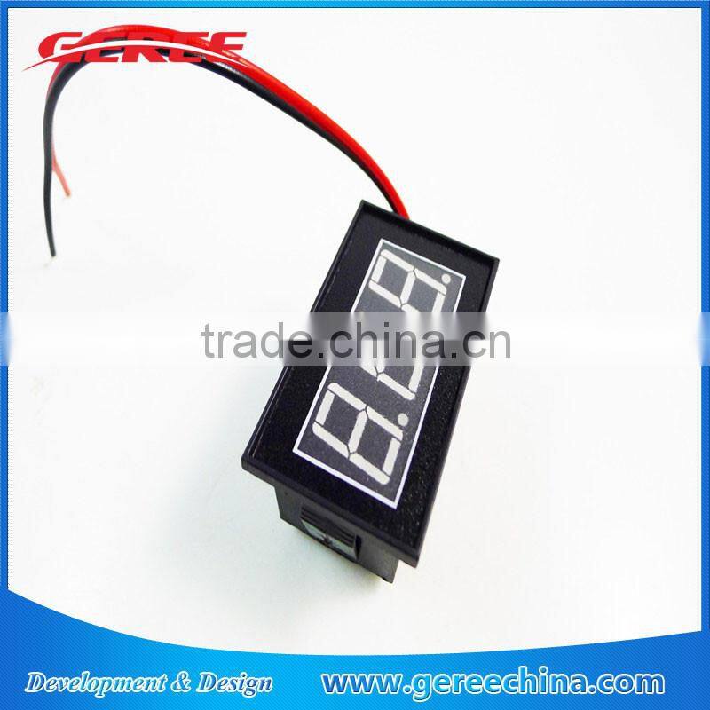 0.56" 4.5-150V DC RED LED Waterproof Digital Voltmeter Car Motor Motorcycle Voltage Panel Meter Shockproof