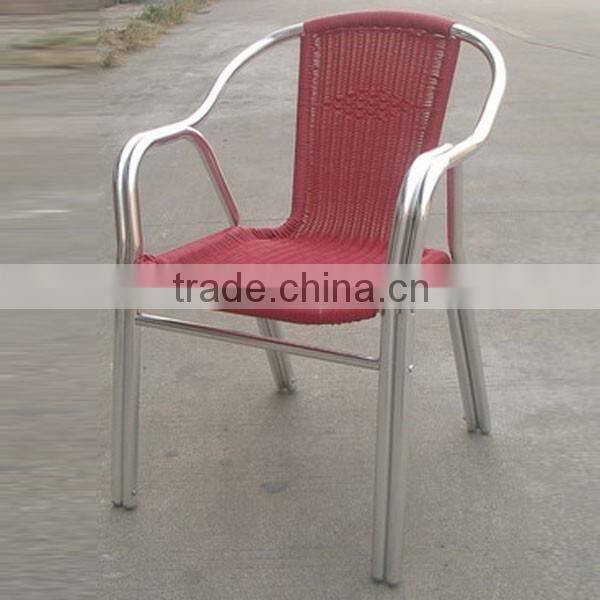 fair price good quality outdoor aluminum colorful wicker chair YC030