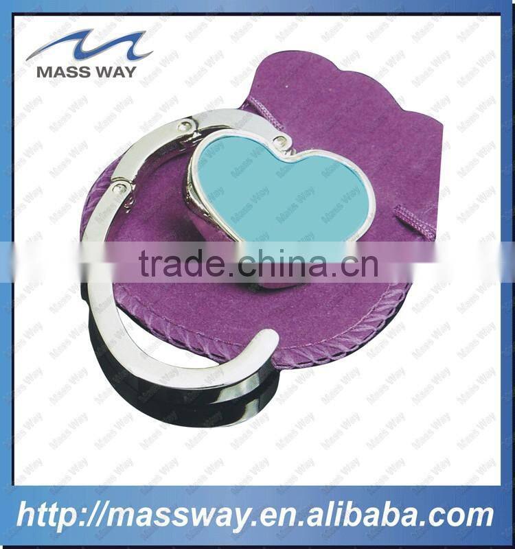 fashion lady custom metal hang bag hook