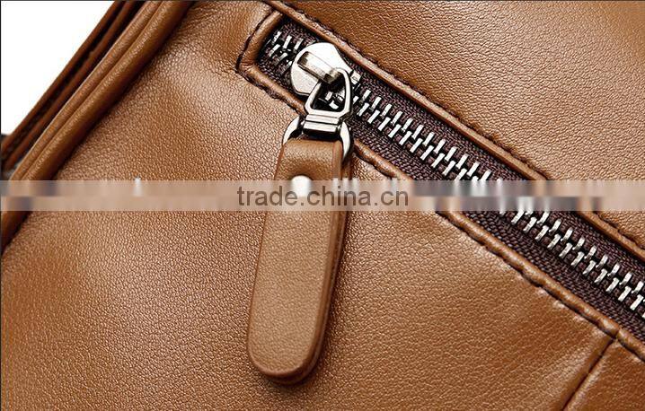 Mens laptop messenger bag genuine leather sling shoulder bag