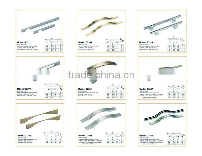 Hot Sell Wholesale Waredrobe Aluminum Handles