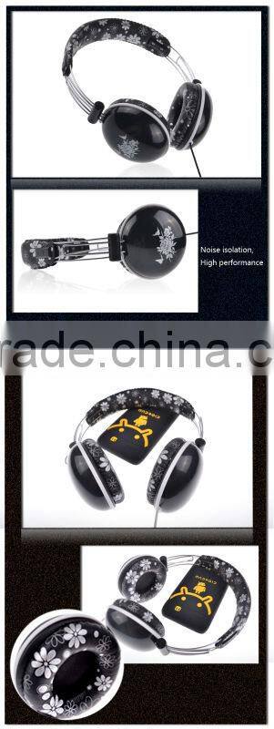 wired 3.5mm plug jack bulk headphones with high quality heavy bass sound effect