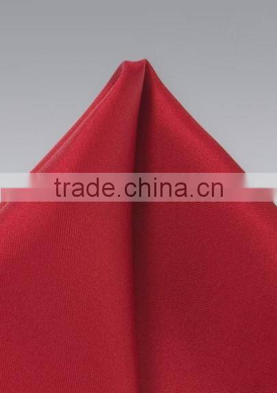 Pure Silk Squares Solid Cherry Red Handkerchief Ultra-soft