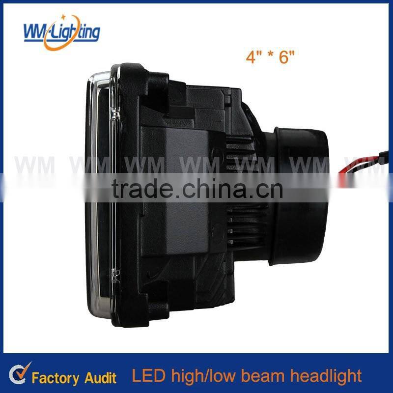 4inch * 6inch square headlights LED sealed beam high/low beam for jeep headlight