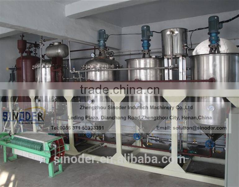 hot sales in Africa! 3T/D edible oil refining machine crude oil refinery for sale mini oil refinery