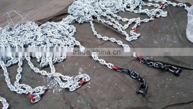 14mm stud or studless U1 U2 anchor chain for boat( black or galvanized or both)
