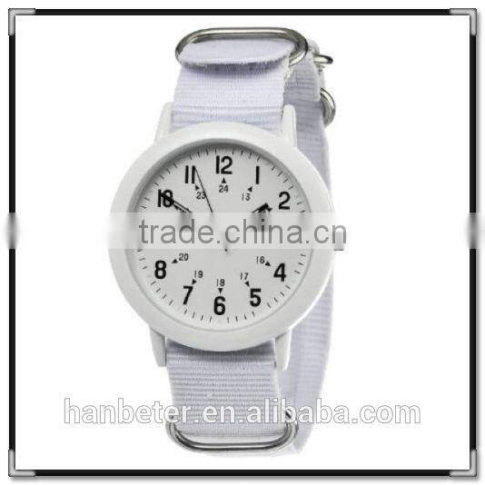 Best price OEM available 5-30atm waterproof custom nylon strap watch 2014