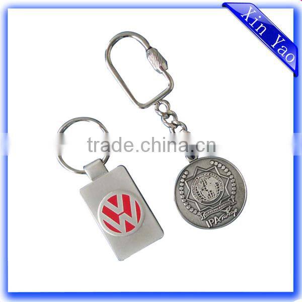 Wholesale fashion custom zinc alloy gold metal bag keychain