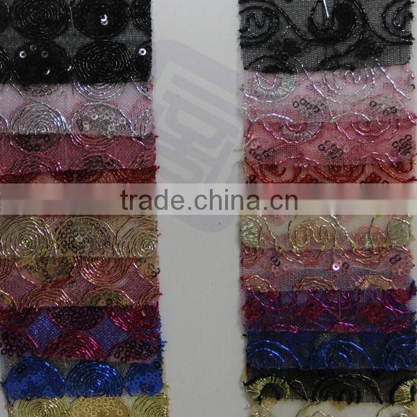 Nice design wholesale glitter fabric for lady shoes upper usage