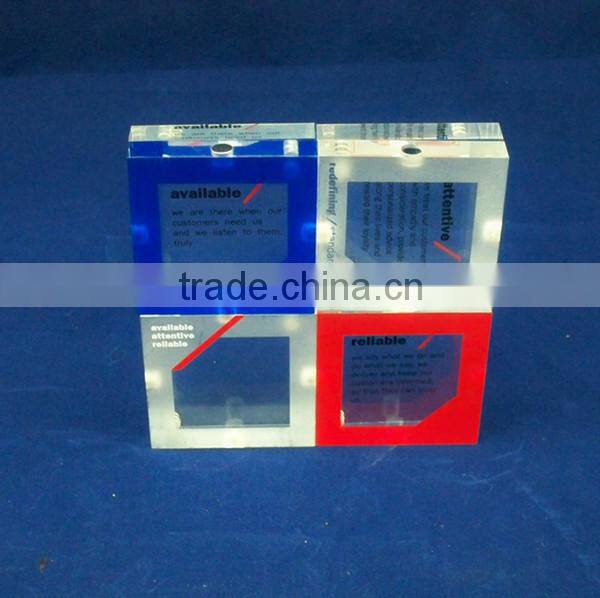 Manufacture clear acrylic block with cheap price