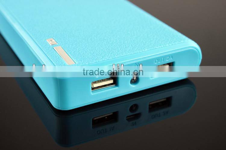 2015 newest gift design super wallet mobile power bank 20000mah