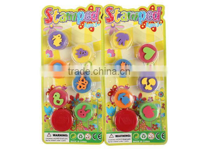 Children rubber toy pattern stamp set