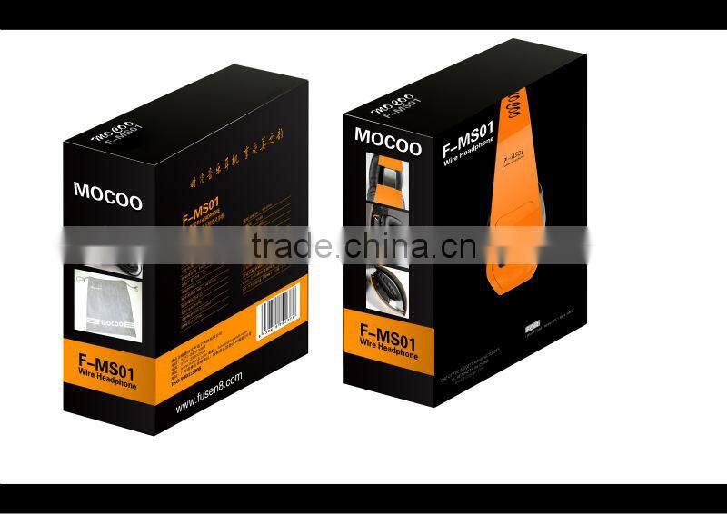 F-MS01 stereo headphone with fashion design