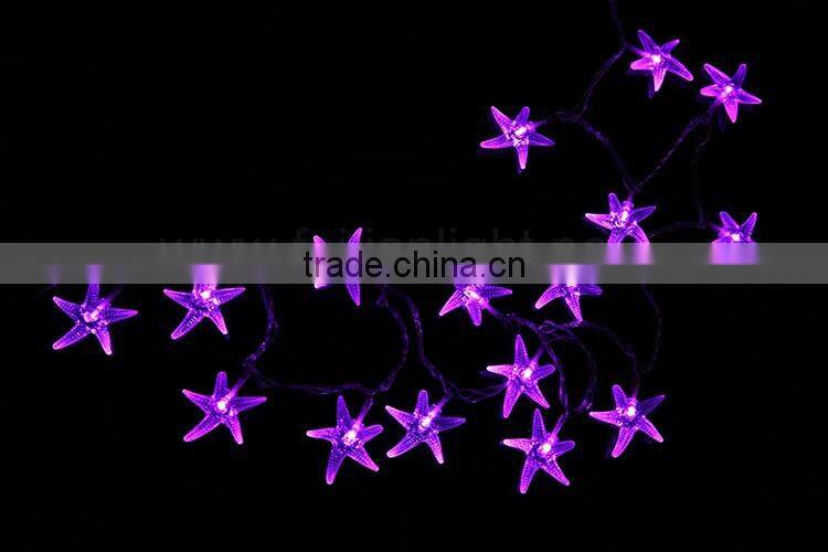 TZFEITIAN CE ROHS approval pentagram led falling star led christmas light with transformer