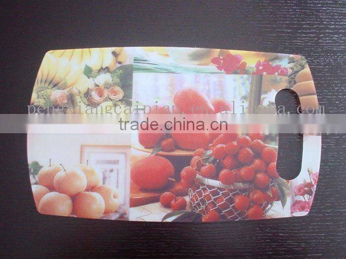 plastic fruit design chopping board
