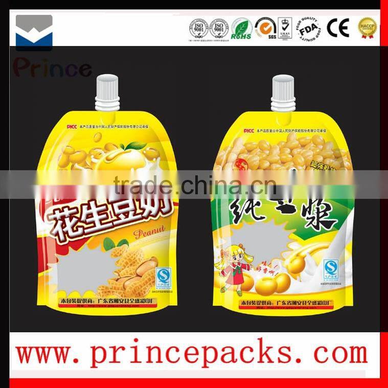china supplier wholesale plastic pour spout pouch juice packaging