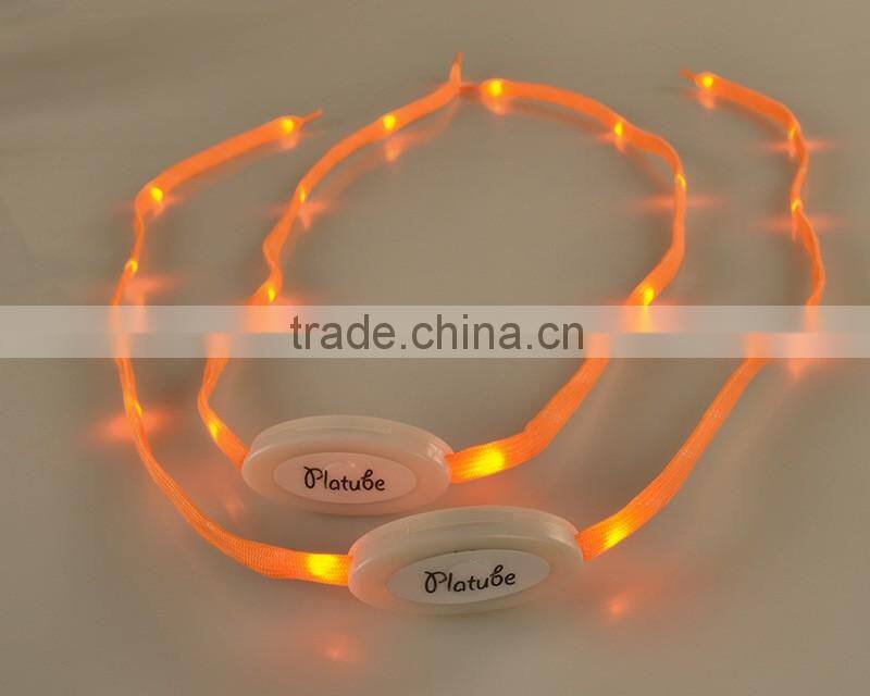 2016 High Quality Colorful Led Glow Shoelace Aglets
