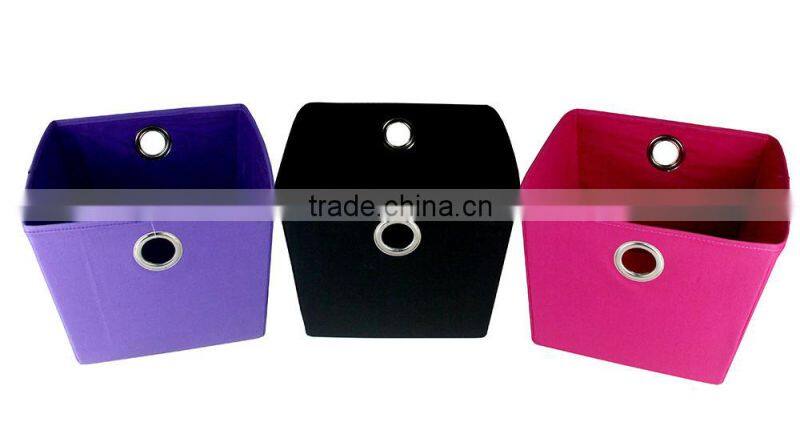 Manufacturer custom colourful home clothes storage box fabric store box