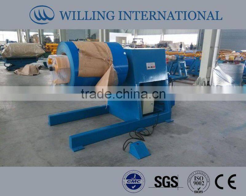 5T hydraulic decoiler for roll forming machine