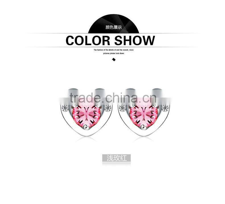 OUXI wholesale unique girls crystal earring jewelry Made With Crystal Y20261