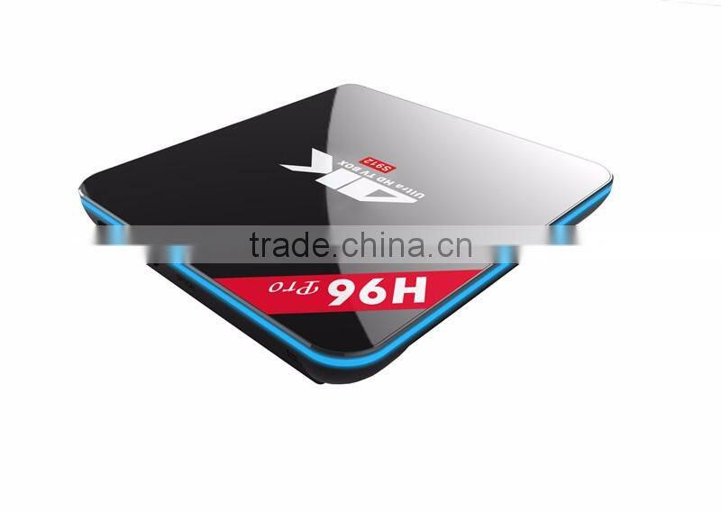 Amlogic S912 H96 pro 4K Android TV Box 2GB RAM 16GB ROM and 2.4G/5.8G Wifi Set Top Box