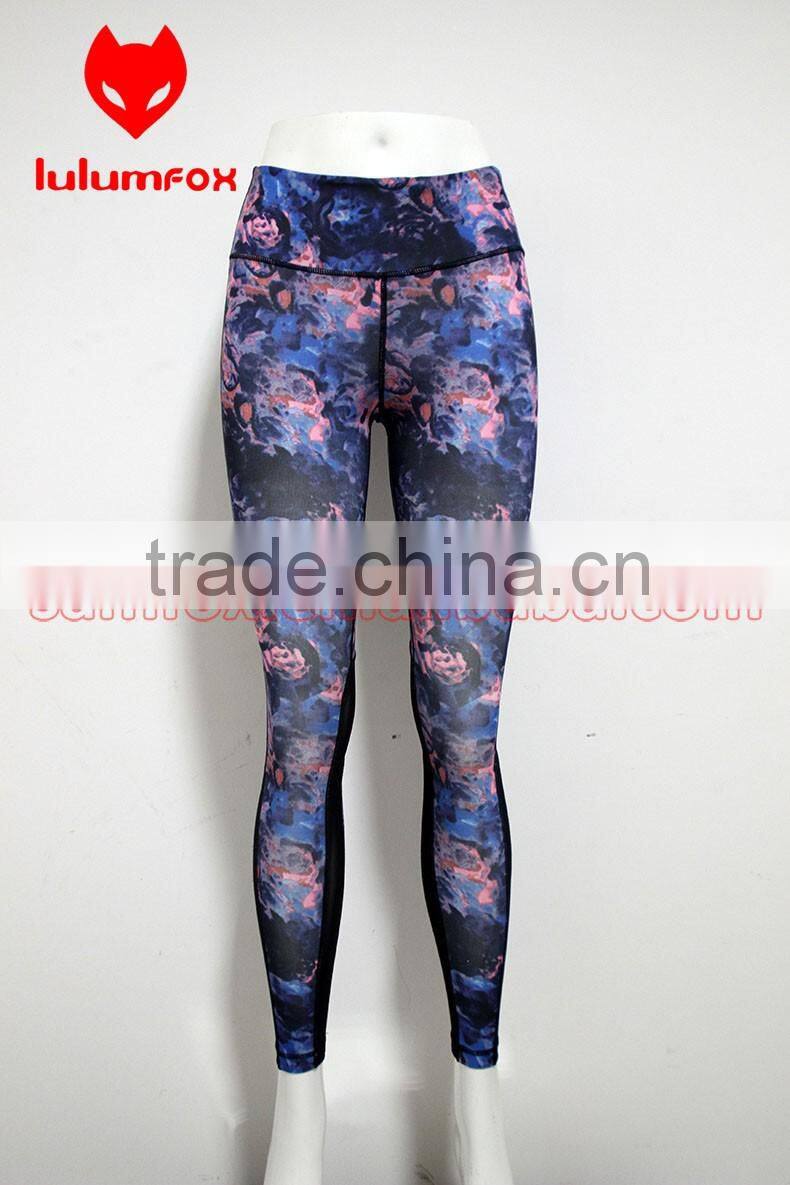 280-1 OEM 87%NYLON 13%SPANDEX Sublimated Mesh Stitching Women GYM Custom Wholesale Leggings