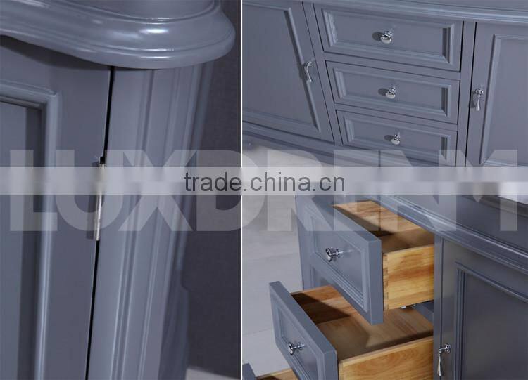 60 inch ice grey classic bathroom vanities for USA market