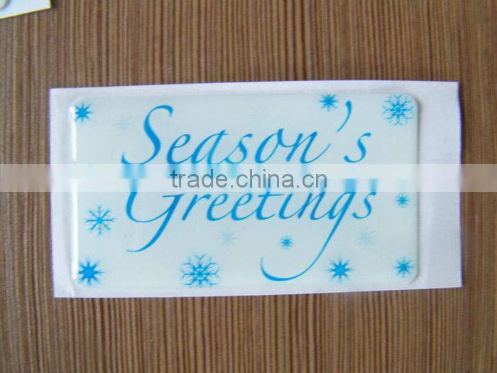 Fridge Logo Self Adhesive 3D Resin Doming Sticker