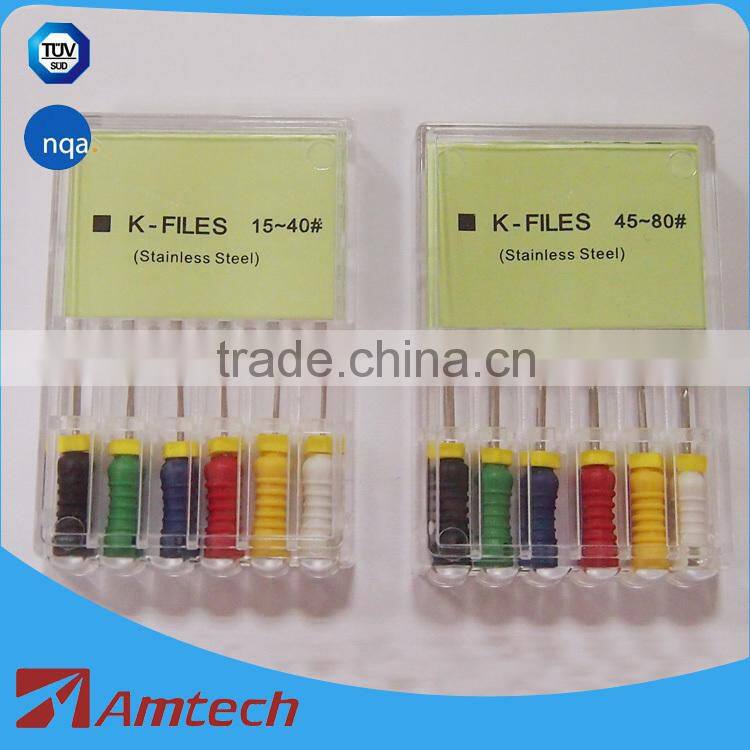 Dental supply of Endo files Engine use K reamer file root canal files/K reamer Files/dental endo rotary files