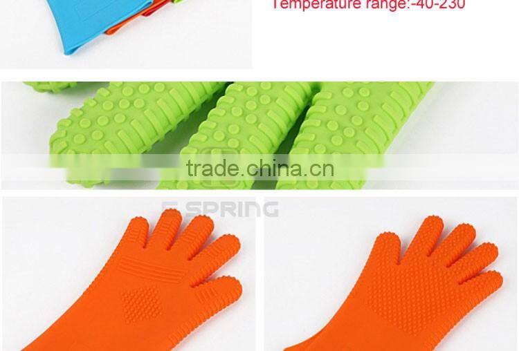Heat New Arrival Resistant Cooking Baking BBQ Oven Pot Holder Kitchen Mitt Silicon Glove