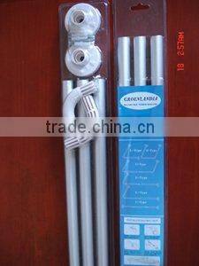 U shaped extension shower curtain rod