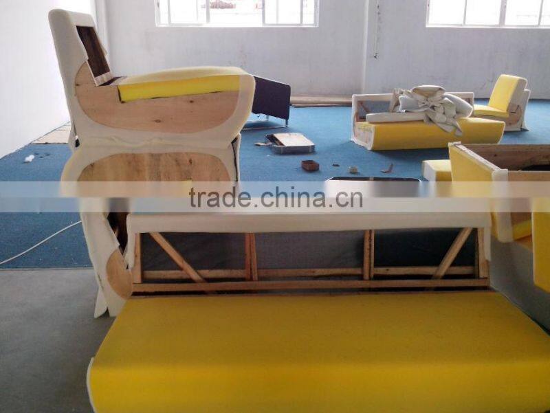 Green leather fancy sectional sofa sets 131 G-319