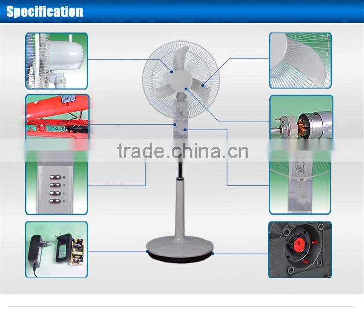 Carro Electrical 18inch 12v 18w pedestal solar 12v dc fan