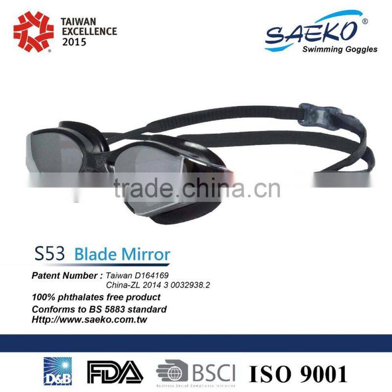 Blade Mirror - Professional One Piece Adult Swimming Goggles