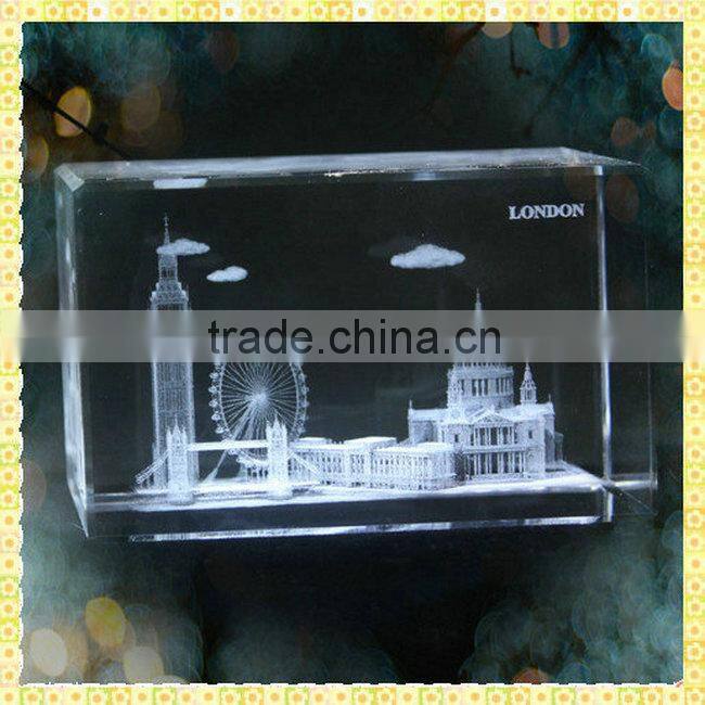 Personalized 3D Laser Crystal Gifts With Engraved Ganesh For Guest Souvenirs