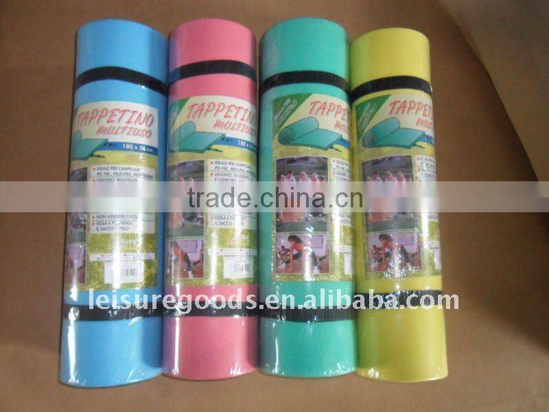 camping mat foam yellow