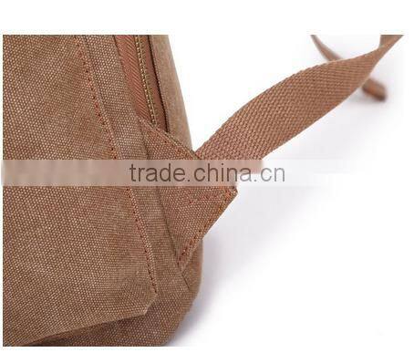 Functional Lovely Men's Travel Backpack Bag Canvas Leather bags