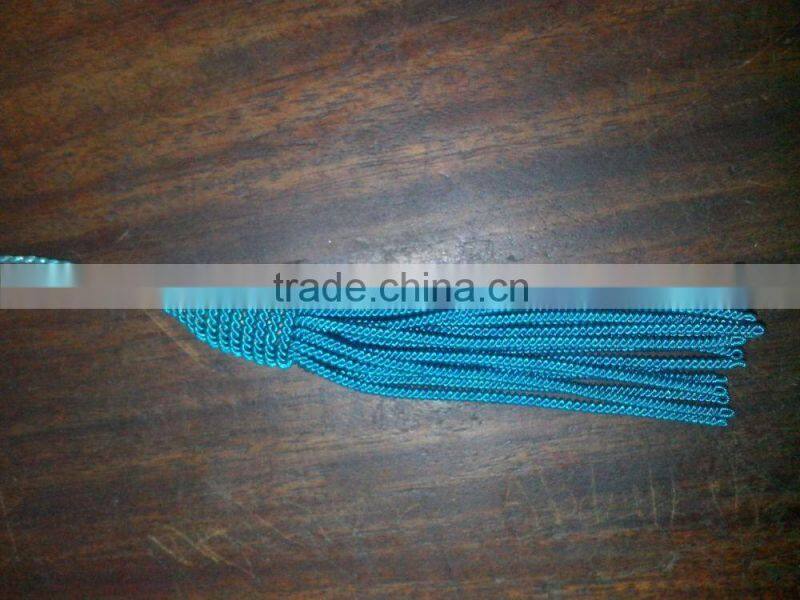 Custom Embroidered Honours Cap with Silver Braid & Tassel, Black / Grey Velvet