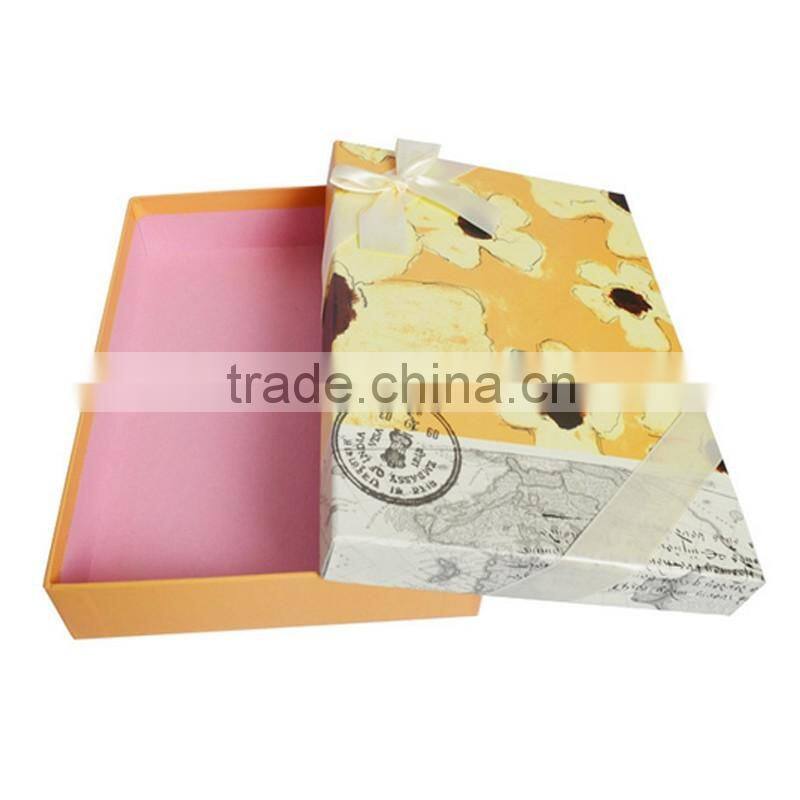 Pink color for the cardboard paper gift box with best price