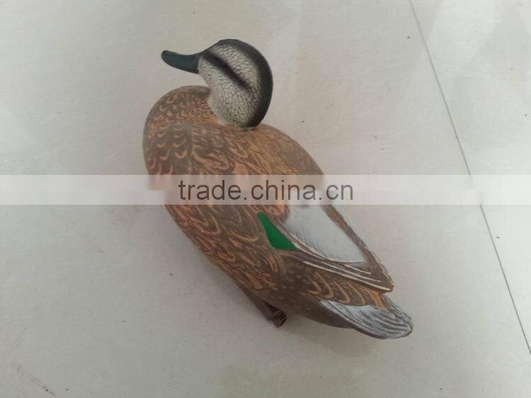 Plastic floating duck decoy for hunter hunting