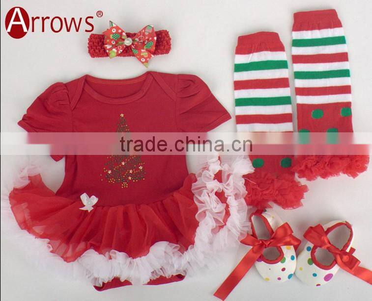 Western Girls Outfits 2016 New Years Children Clothing Set Kids Christmas Clothes for Cute Baby Girl
