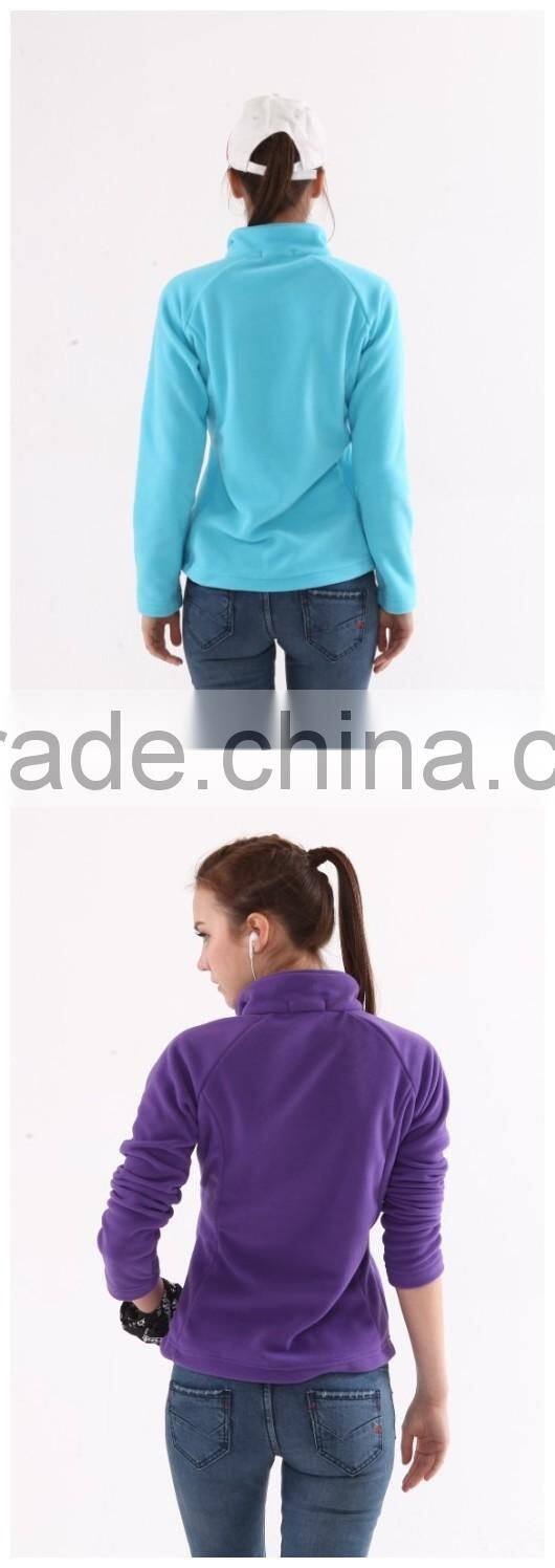 factory supply sportswear ropa garent OEM style womens polar fleece jacket