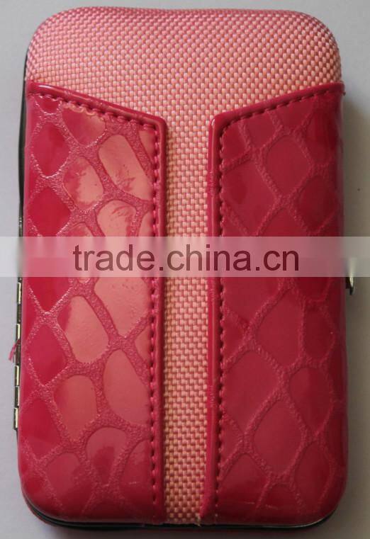 2015 cheap nails suit cosmetic manicure set in pouch